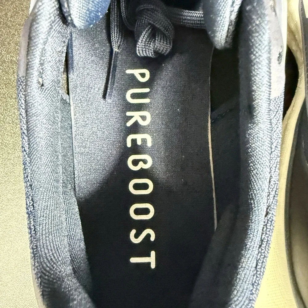 Adidas Men's Pureboost 23 IF2373 Navy Blue White Boost Sneakers‎ Size 6